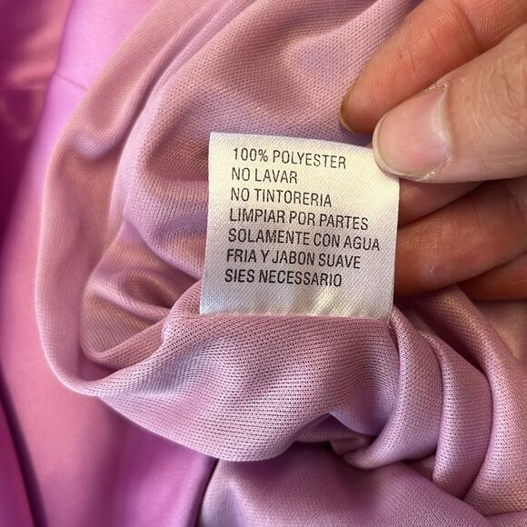NWT IEENA Mac Duggal Orchid Mini One Shoulder Satin Dress 10 - Picture 11 of 11